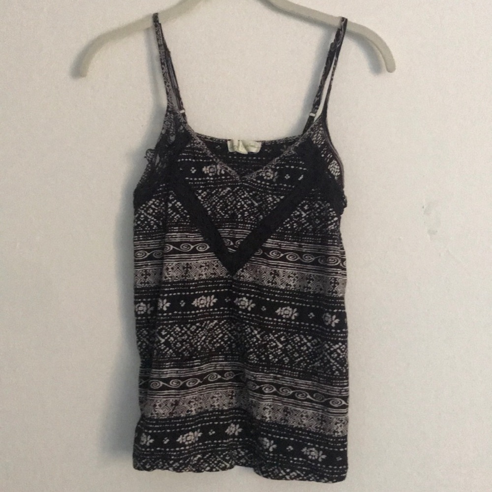 Black and white tank top